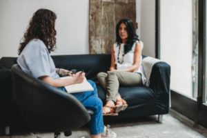 cognitive behavioral therapy as part of an addiction treatment program helps a woman get herself back on track