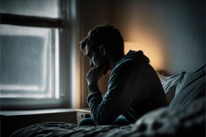 a man struggles with the dangerous side effects of his painkiller abuse and addiction