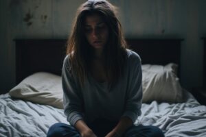 a woman faces the dangers of opioid dependence symptoms