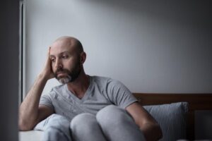 a man struggles to hide the side effects of his meth abuse