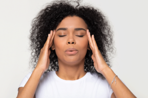 a woman struggles to manage her anger