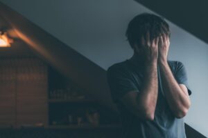 a young man struggles with some methadone side effects