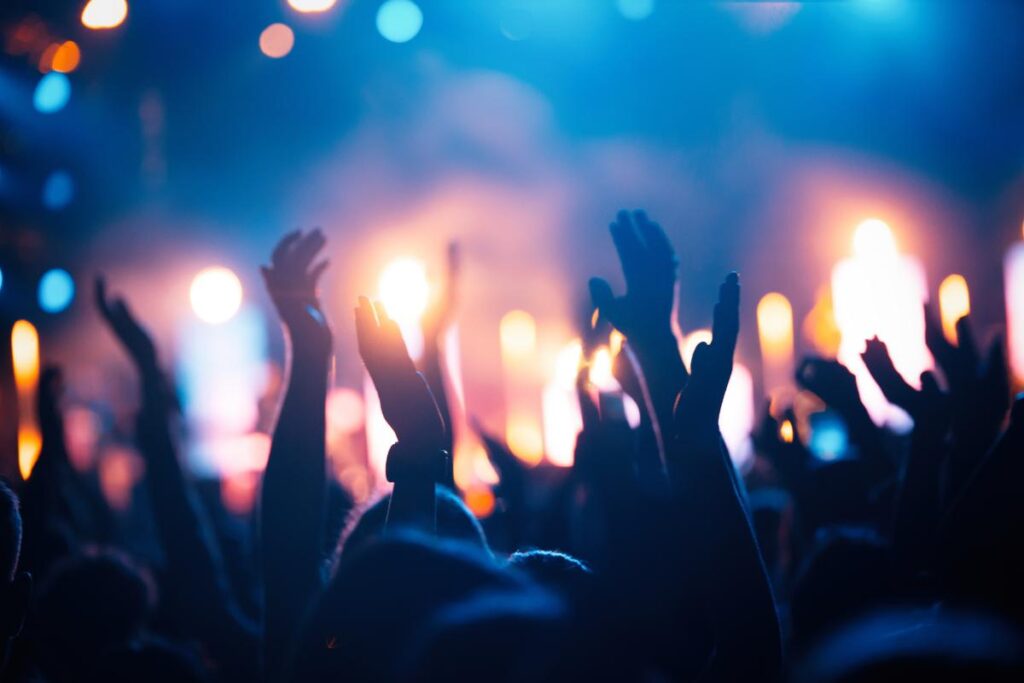 people dance at a club